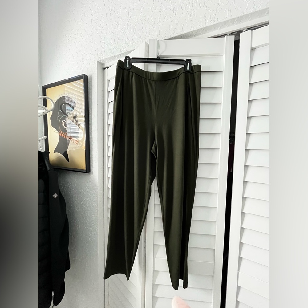 Eileen Fisher Stretch Jersey Straight Pant
